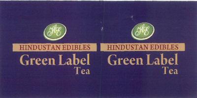 Hindustan Edibles Green Label Tea Device mark 2845092 Trademark