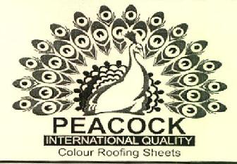 Peacock International Quality Colour Roofing Sheets Device mark 3108558 Trademark