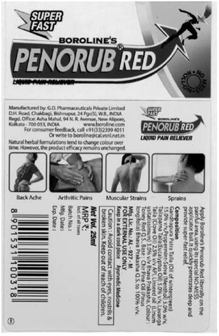 Penorub Red Device mark 2860703 Trademark