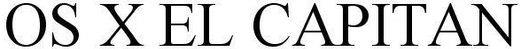 Os X El Capitan Device mark 3201514 Trademark