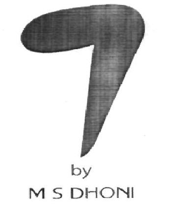 7 By M S Dhoni (device) Device mark 2504870 Trademark