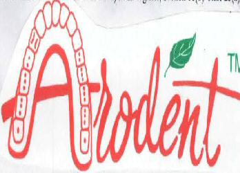 Arodent (with Device) Device mark 1848337 Trademark