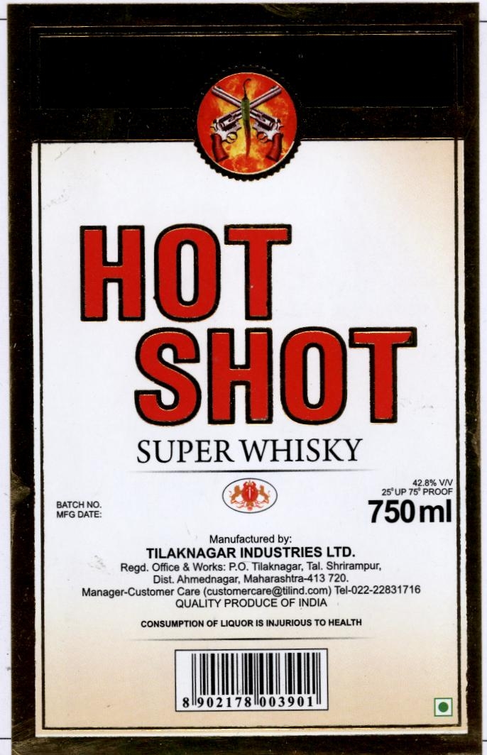 Hot Shot Super Whisky Device mark 1848372 Trademark