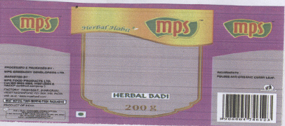 Mps Herbal Habit Herbal Badi (device) Device mark 2186006 Trademark