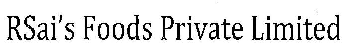 Rsai'foods Private Limited Device mark 3202076 Trademark