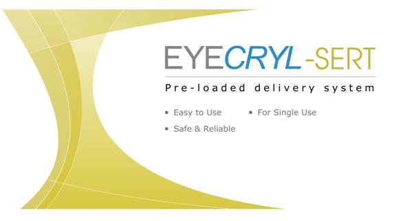 Eyecryl-sert Device mark 3208589 Trademark