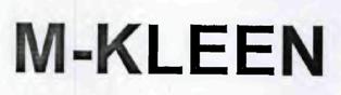 M-kleen (label) Device mark 3241002 Trademark