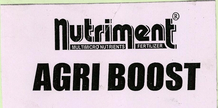 Nutriment Agri Boost Device mark 3264534 Trademark