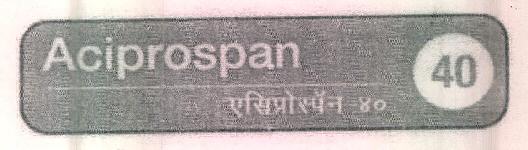 Aciprospan 40 Device mark 3311067 Trademark
