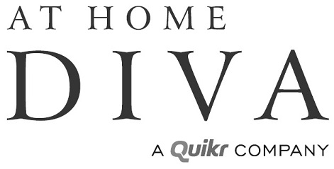 At Home Diva Label With ‘a Quikr Company’ Tagline In Black And White Device mark 3302238 Trademark