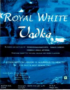 Royal White Vodka(device) Device mark 2605241 Trademark