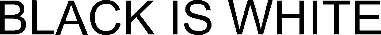 Black Is White Device mark 3321445 Trademark