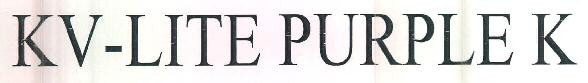 Kv-lite Purple K Device mark 3365609 Trademark