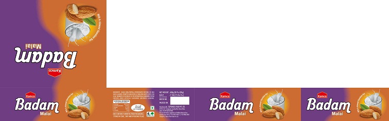 Kamco Badam Malai (label) Device mark 3365856 Trademark
