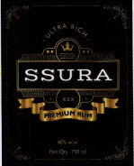 Ultra Rich Aged Rum Ssura Xxx Premium Rum Device mark 3365874 Trademark