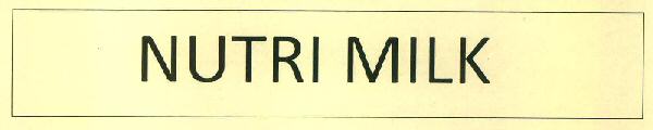 Nutri Milk Device mark 3428015 Trademark