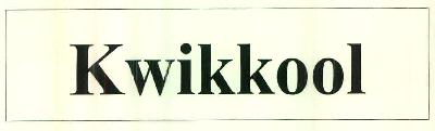 Kwikkool Device mark 2637374 Trademark