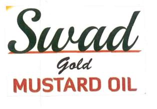 Swad Gold Mustard Oil (label) Device mark 3155756 Trademark