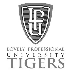 Lovely Professional University Tigers With Logo Of Lput In Shield Device mark 3403733 Trademark
