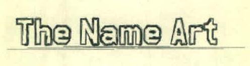 The Name Art Device mark 3396983 Trademark