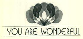 You Are Wonderful Device mark 3396992 Trademark