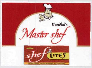 Nandlal's Master Shef "shef Lites" (label) Device mark 3171452 Trademark