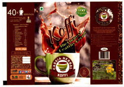 Koffi With Device Of Cup With Coffee Device mark 3490095 Trademark