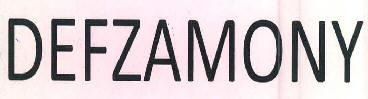 Defzamony Device mark 3419208 Trademark