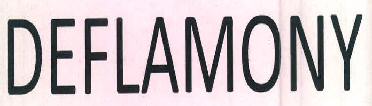 Deflamony Device mark 3419219 Trademark