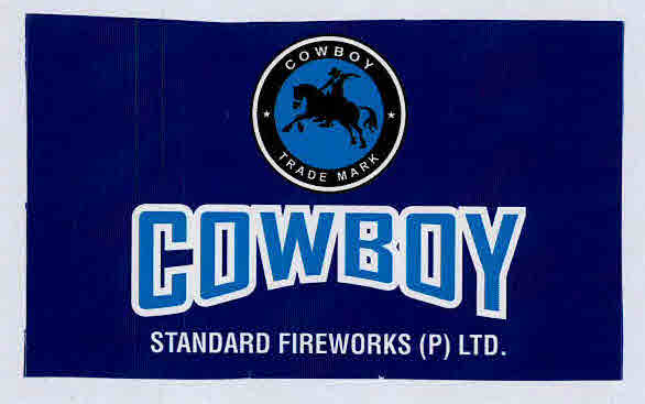 Cowboy Standard Fireworks (p) Ltd Device mark 3187050 Trademark