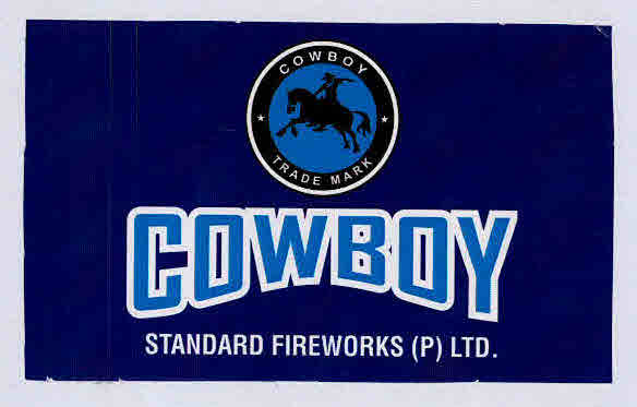 Cowboy Standard Fireworks (p) Ltd Device mark 3187048 Trademark