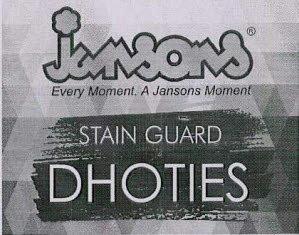 Jansons Stain Guard Dhoties Device mark 3461836 Trademark