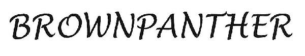 Brownpanther Device mark 3458207 Trademark