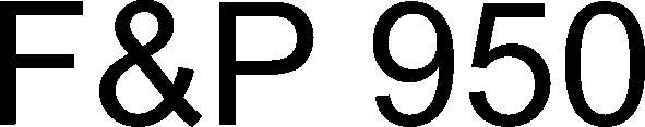 F&p 950 Device mark 3226022 Trademark