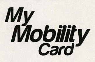 My Mobility Card Device mark 3421497 Trademark