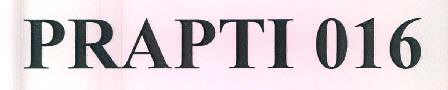 Prapti 016 Device mark 3272993 Trademark