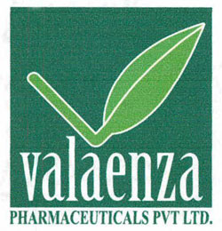 Valaenza Pharmaceuticals Pvt. Ltd. With V Logo Device mark 3342941 Trademark