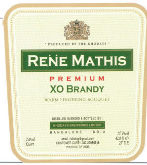 Rene Mathis Premium Xo Brandy Device mark 3358694 Trademark