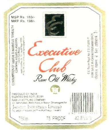 Executive Club (label) Device mark 2396434 Trademark
