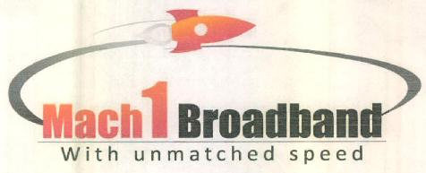 Mach 1 Broadband With Unmatched Speed Device mark 3374127 Trademark