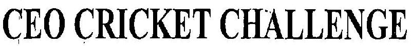 Ceo Cricket Challenge Device mark 3405445 Trademark