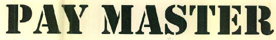 Pay Master Device mark 3428767 Trademark