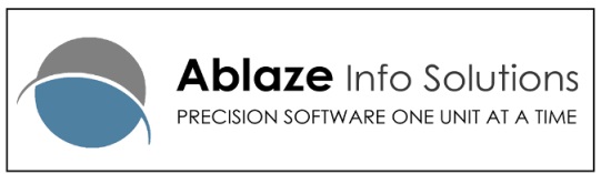 Ablaze Info Solutions (with Logo) Device mark 3436514 Trademark