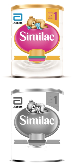 Similac Stage 1 (stylized) With New Bear Sleeping With Blanket (label) Device mark 3445776 Trademark