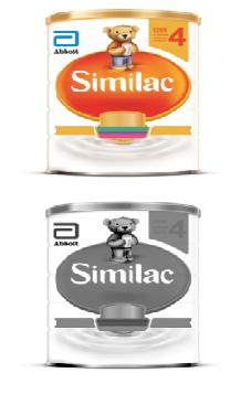 Similac Stage 4 (stylized) With New Bear Standing With Glass Of Milk (label) Device mark 3445784 Trademark