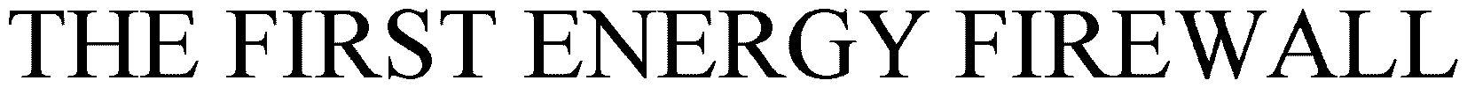 The First Energy Firewall Device mark 2855909 Trademark