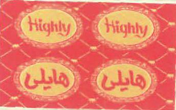 Highly (label) Device mark 2638382 Trademark