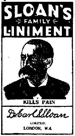 Sloan"s Liniment Device mark 85039 Trademark