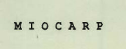 Miocarp (logo) Device mark 715544 Trademark