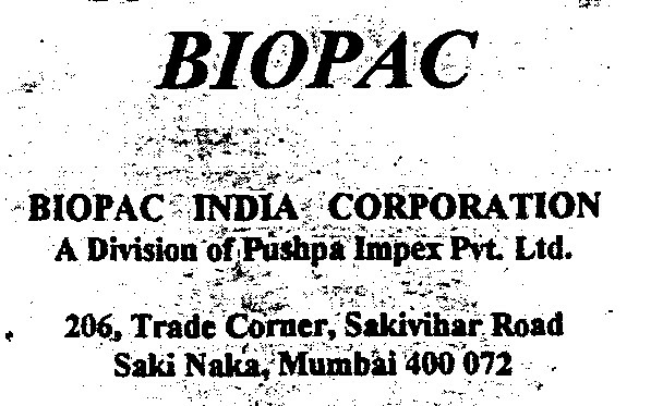 Biopac (label) Device mark 746867 Trademark